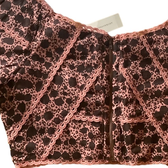 NWT Anthropologie midriff top sizes 10 & 6 cropped shirt belly short blouse new - Picture 9 of 10